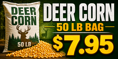 Deer corn retail advertisement sample generated with SignSparkAI