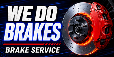 Automotive brake service advertisement sample generated with SignSparkAI